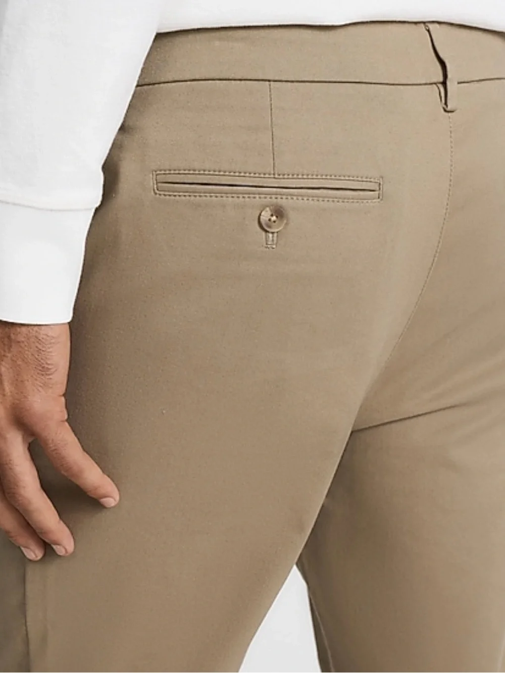Men's Khaki Slim Straight Hyper Stretch w/Temperature Control Chinos 31 X 32